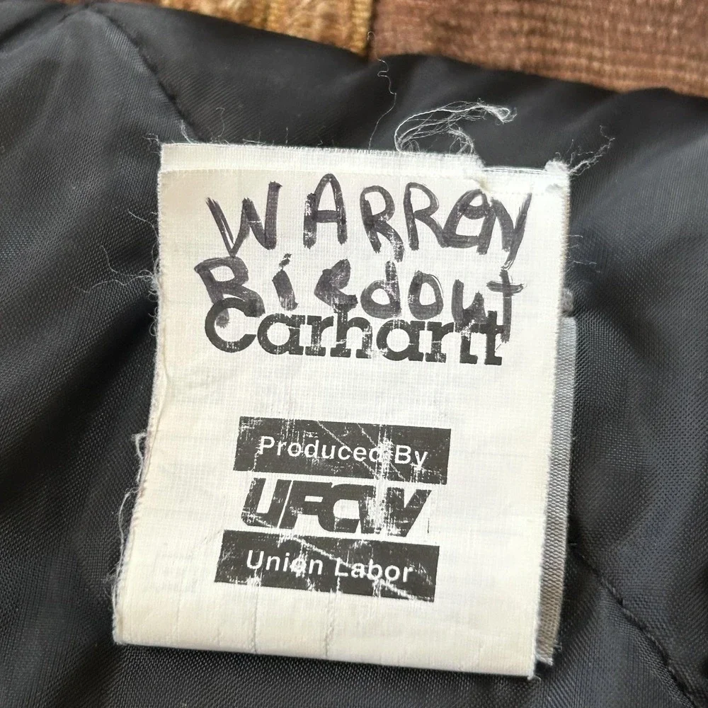 Carhartt Traditional Coat‎ Mens 2XL Brown Duck C03 Quilted Lined Workwear USA